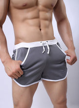 Charger l&#39;image dans la galerie, Men Beach Pants Breathable Cotton Panties Boxer Male Underwear Simple Style Beach Pants Solid Men&#39;s Shorts