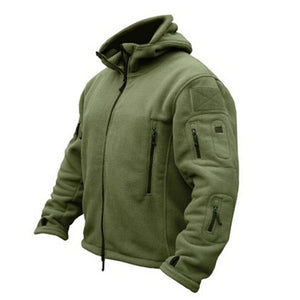 1pc New Winter Military Tactical Fleece Jacket Men Warm Polar Army Clothes Multiple Pocket Outerwear Casual Thermal Hoodie Coat