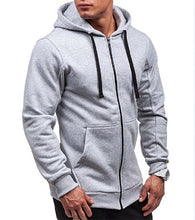 Charger l&#39;image dans la galerie, 5 Colors Zipper Jacket Jackets Men Hooded Sweatshirts Tracksuits Outerwear Black Gray Navy Blue Hoodie Mens Coat Streetwear