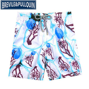 2020 New Arrivals Famous Brand Brevile pullquin Beach Board Shorts Men Turtles Swimwear Flowers Skull Swordfish Men's Boardshort