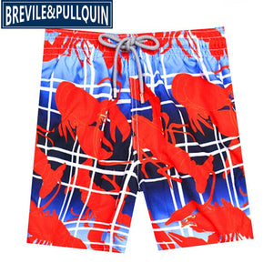 2020 New Arrivals Famous Brand Brevile pullquin Beach Board Shorts Men Turtles Swimwear Flowers Skull Swordfish Men's Boardshort