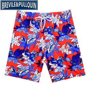 2020 New Arrivals Famous Brand Brevile pullquin Beach Board Shorts Men Turtles Swimwear Flowers Skull Swordfish Men's Boardshort