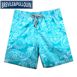 2020 New Arrivals Famous Brand Brevile pullquin Beach Board Shorts Men Turtles Swimwear Flowers Skull Swordfish Men's Boardshort