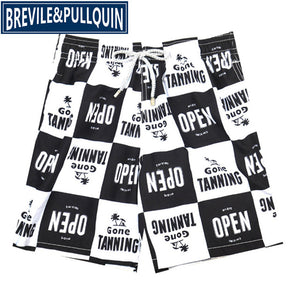 2020 New Arrivals Famous Brand Brevile pullquin Beach Board Shorts Men Turtles Swimwear Flowers Skull Swordfish Men's Boardshort