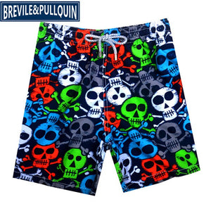 2020 New Arrivals Famous Brand Brevile pullquin Beach Board Shorts Men Turtles Swimwear Flowers Skull Swordfish Men's Boardshort