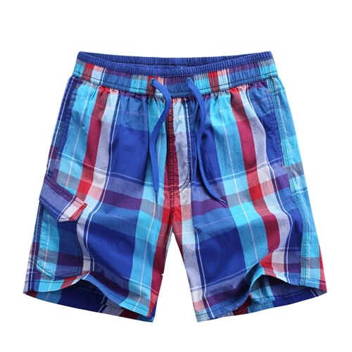 LKBEST 2019 Summer mens beach shorts fashion shorts men loose plaid board shorts brands men swimwear trucks S01