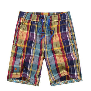 LKBEST 2019 Summer mens beach shorts fashion shorts men loose plaid board shorts brands men swimwear trucks S01