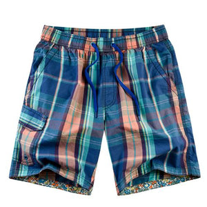 LKBEST 2019 Summer mens beach shorts fashion shorts men loose plaid board shorts brands men swimwear trucks S01