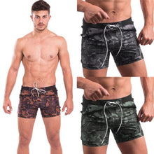 Charger l&#39;image dans la galerie, 2019 Men Swim Shorts Swimwear Swimming Trunks Underwear Running Boxer Briefs Pants