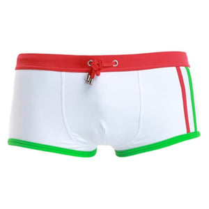 New men's striped sexy nylon breathable Bulge underwear swim trunks boxer shorts shorts boyshort men's swimwear 11.15