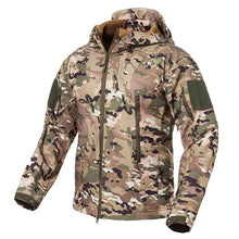 Charger l&#39;image dans la galerie, S.ARCHON New Soft Shell Military Camouflage Jackets Men Hooded Waterproof Tactical Fleece Jacket Winter Warm Army Outerwear Coat