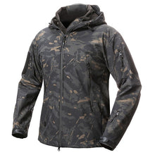 Charger l&#39;image dans la galerie, S.ARCHON New Soft Shell Military Camouflage Jackets Men Hooded Waterproof Tactical Fleece Jacket Winter Warm Army Outerwear Coat