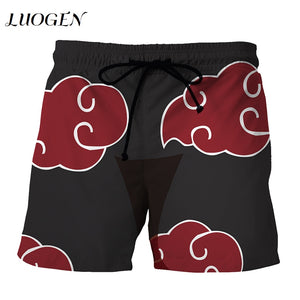 LUOGEN Animn NARUTO 3D Printing Board Shorts Men  Shorts 2018 Beach Short Summer Pants Bermuda Swimwear Quick Dry Shorts